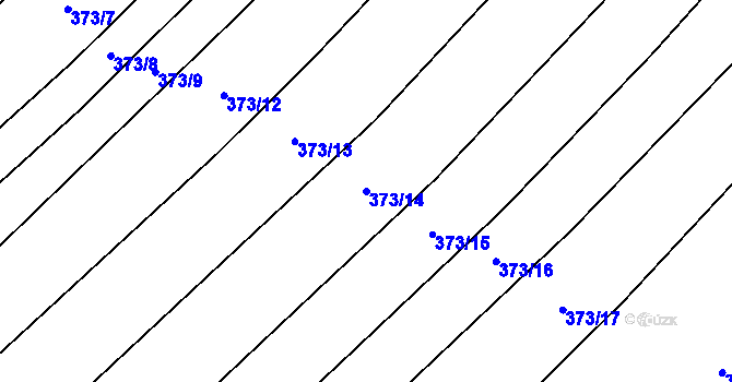 Parcela st. 373/14 v KÚ Bohuslavice u Konice, Katastrální mapa