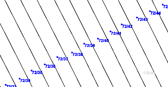 Parcela st. 72/39 v KÚ Polomí, Katastrální mapa