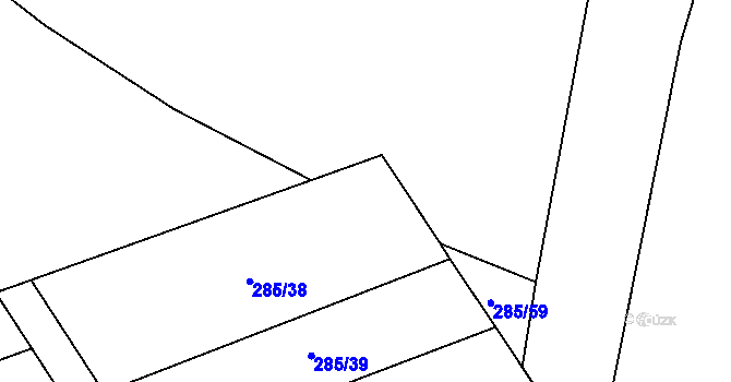 Parcela st. 308/2 v KÚ Bohušovice nad Ohří, Katastrální mapa