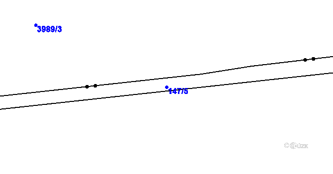 Parcela st. 147/5 v KÚ Teleč, Katastrální mapa