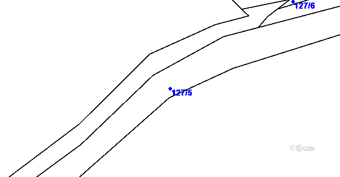 Parcela st. 127/5 v KÚ Bojanovice, Katastrální mapa
