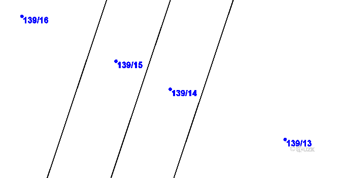 Parcela st. 139/14 v KÚ Bojanovice u Znojma, Katastrální mapa