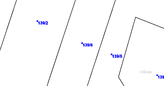 Parcela st. 139/6 v KÚ Bojanovice u Znojma, Katastrální mapa