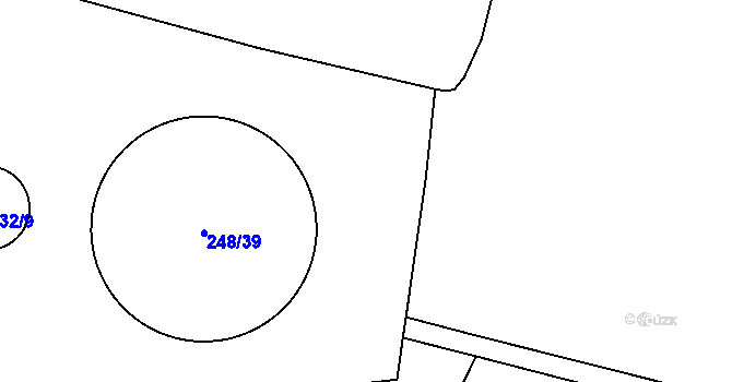 Parcela st. 217/39 v KÚ Bojanovice u Znojma, Katastrální mapa