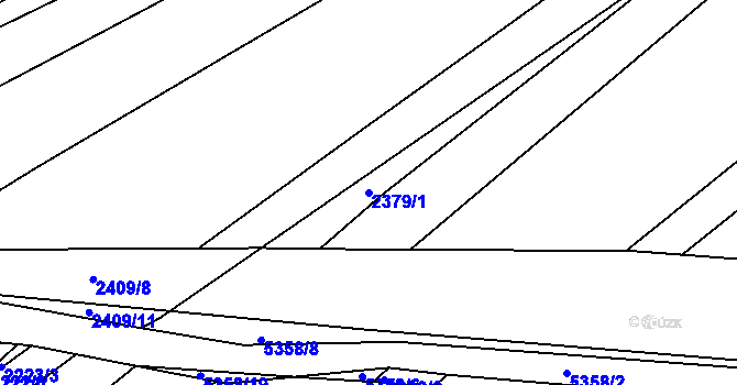 Parcela st. 2379/1 v KÚ Bojkovice, Katastrální mapa