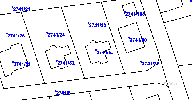 Parcela st. 2741/53 v KÚ Bolatice, Katastrální mapa