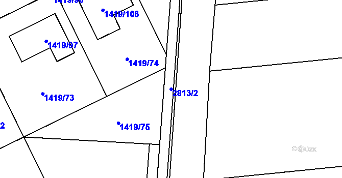 Parcela st. 2813/2 v KÚ Bolatice, Katastrální mapa