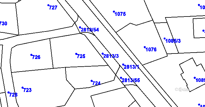 Parcela st. 2813/3 v KÚ Bolatice, Katastrální mapa