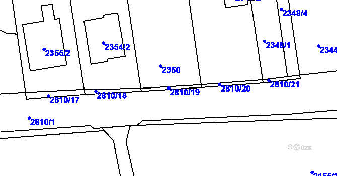Parcela st. 2810/19 v KÚ Bolatice, Katastrální mapa