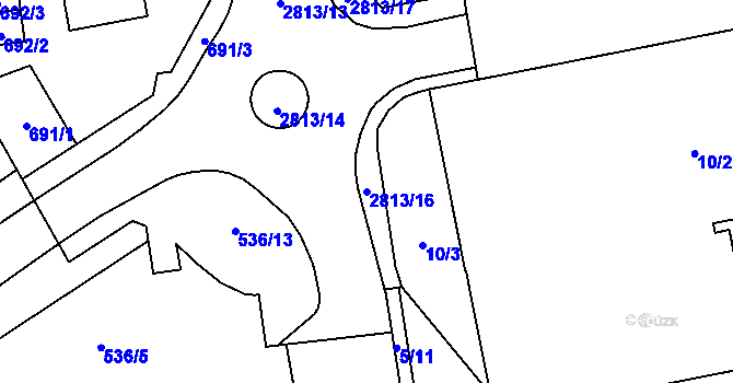 Parcela st. 2813/16 v KÚ Bolatice, Katastrální mapa