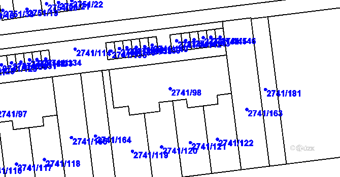 Parcela st. 2741/98 v KÚ Bolatice, Katastrální mapa