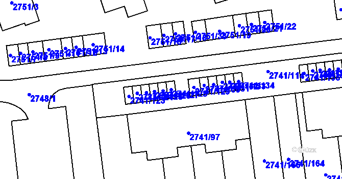 Parcela st. 2741/128 v KÚ Bolatice, Katastrální mapa