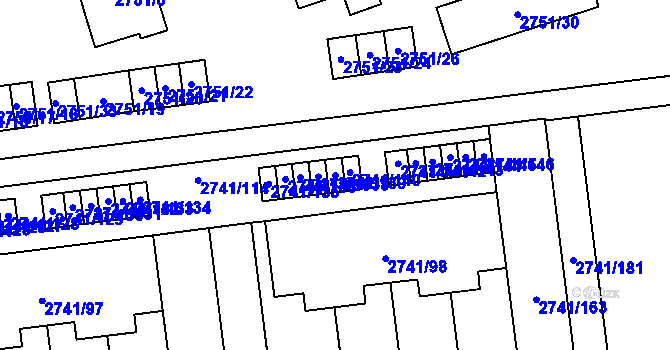 Parcela st. 2741/139 v KÚ Bolatice, Katastrální mapa