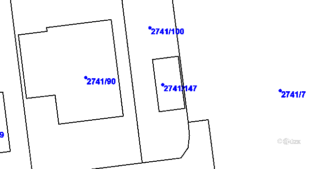 Parcela st. 2741/147 v KÚ Bolatice, Katastrální mapa