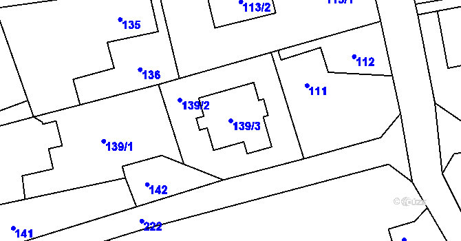 Parcela st. 139/3 v KÚ Bolatice, Katastrální mapa