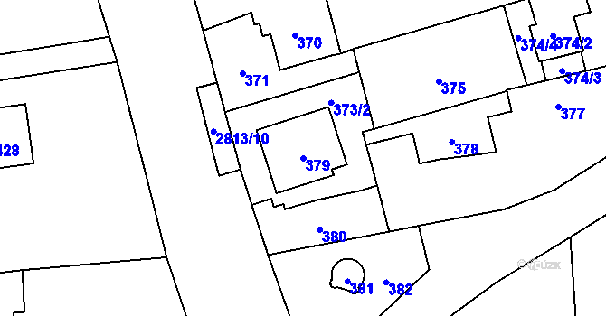 Parcela st. 379 v KÚ Bolatice, Katastrální mapa