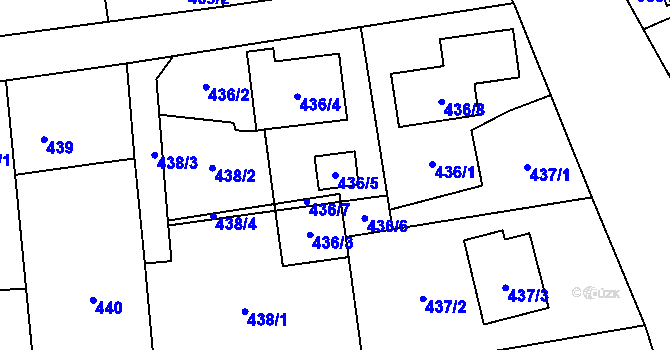 Parcela st. 436/5 v KÚ Bolatice, Katastrální mapa