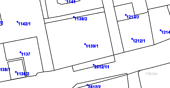 Parcela st. 1139/1 v KÚ Bolatice, Katastrální mapa