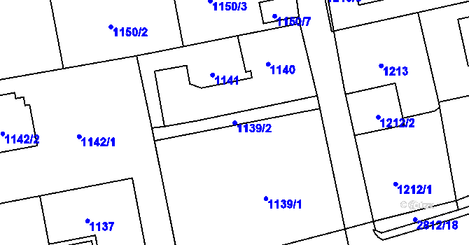 Parcela st. 1139/2 v KÚ Bolatice, Katastrální mapa