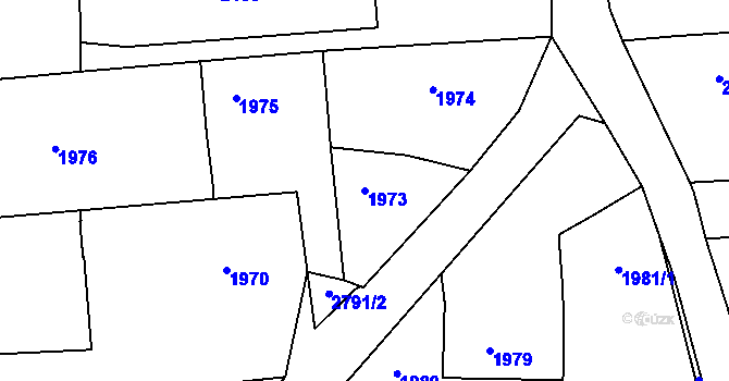 Parcela st. 1973 v KÚ Bolatice, Katastrální mapa