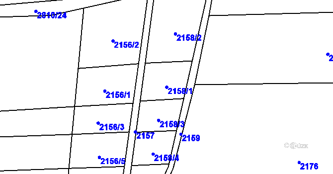 Parcela st. 2158/1 v KÚ Bolatice, Katastrální mapa