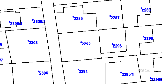 Parcela st. 2292 v KÚ Bolatice, Katastrální mapa