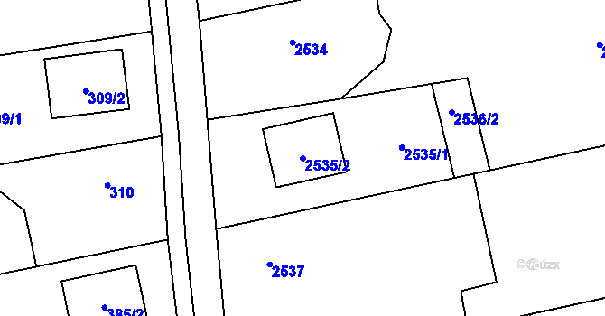 Parcela st. 2535/2 v KÚ Bolatice, Katastrální mapa