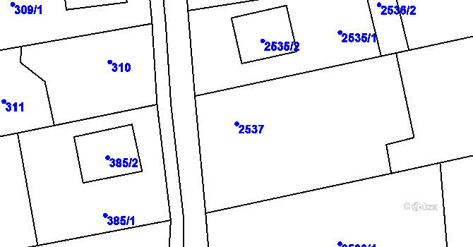 Parcela st. 2537 v KÚ Bolatice, Katastrální mapa