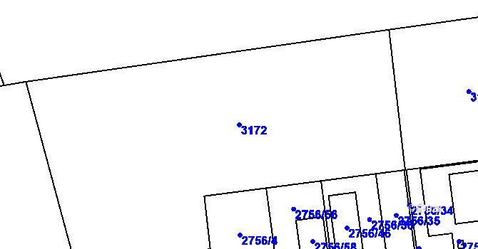 Parcela st. 3172 v KÚ Bolatice, Katastrální mapa