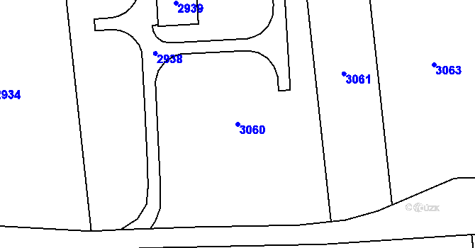 Parcela st. 3060 v KÚ Bolatice, Katastrální mapa