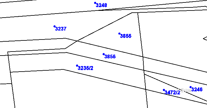 Parcela st. 3856 v KÚ Bolatice, Katastrální mapa