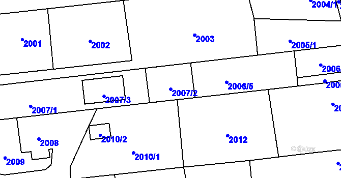 Parcela st. 2007/2 v KÚ Bolatice, Katastrální mapa