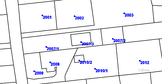 Parcela st. 2007/3 v KÚ Bolatice, Katastrální mapa