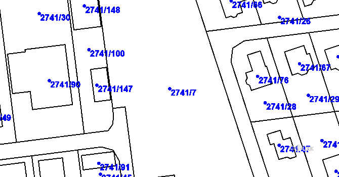 Parcela st. 2741/7 v KÚ Bolatice, Katastrální mapa