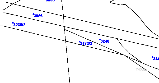 Parcela st. 3472/2 v KÚ Bolatice, Katastrální mapa