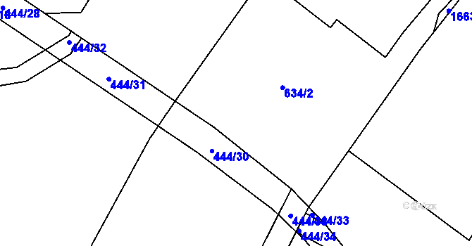 Parcela st. 534/4 v KÚ Bolehošť, Katastrální mapa