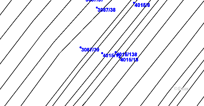 Parcela st. 4015/11 v KÚ Boleradice, Katastrální mapa