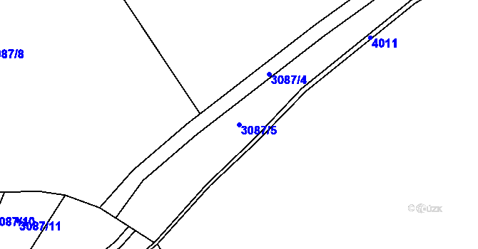 Parcela st. 3087/5 v KÚ Boleradice, Katastrální mapa