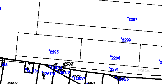 Parcela st. 1253/18 v KÚ Bolešiny, Katastrální mapa