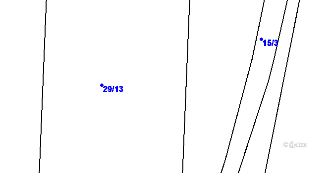 Parcela st. 29/15 v KÚ Boletice nad Labem, Katastrální mapa