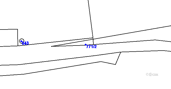 Parcela st. 771/2 v KÚ Boječnice, Katastrální mapa
