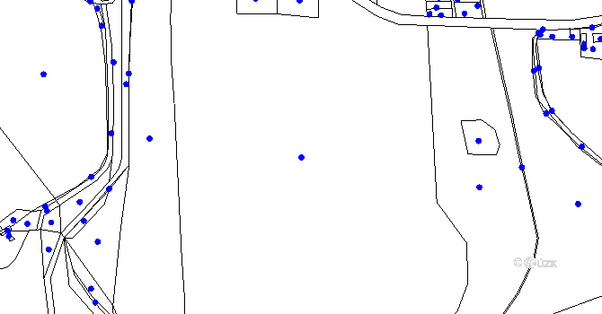 Parcela st. 711/1 v KÚ Bor u Tachova, Katastrální mapa