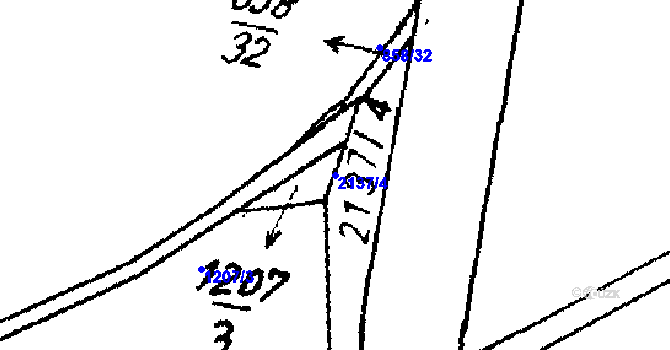 Parcela st. 2137/4 v KÚ Doly u Boru, Katastrální mapa