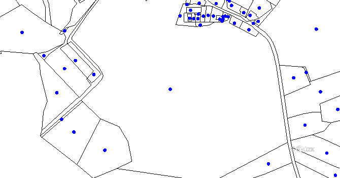 Parcela st. 90/1 v KÚ Boreč u Lovosic, Katastrální mapa