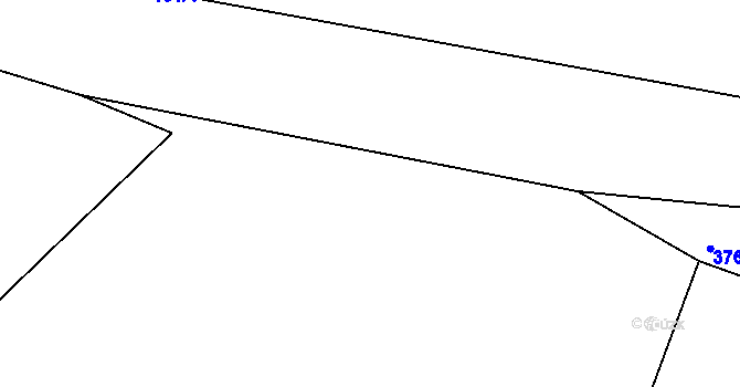 Parcela st. 166/3 v KÚ Borek u Miletína, Katastrální mapa