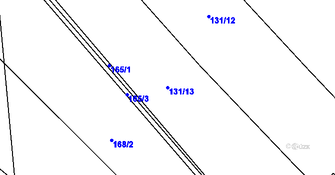 Parcela st. 131/13 v KÚ Borek, Katastrální mapa