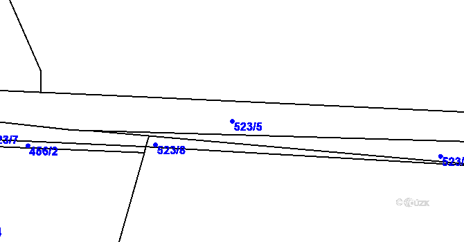 Parcela st. 523/5 v KÚ Borek, Katastrální mapa
