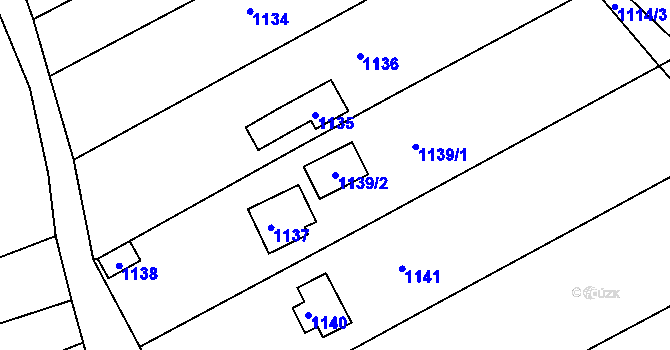 Parcela st. 1139/2 v KÚ Borkovany, Katastrální mapa