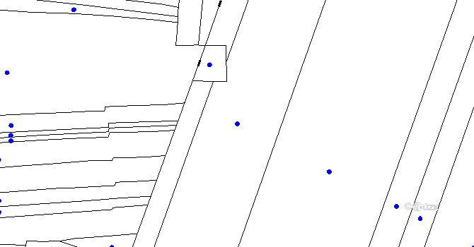 Parcela st. 355/9 v KÚ Borkovice, Katastrální mapa