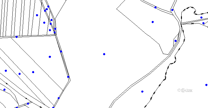 Parcela st. 216/1 v KÚ Šachov u Borohrádku, Katastrální mapa